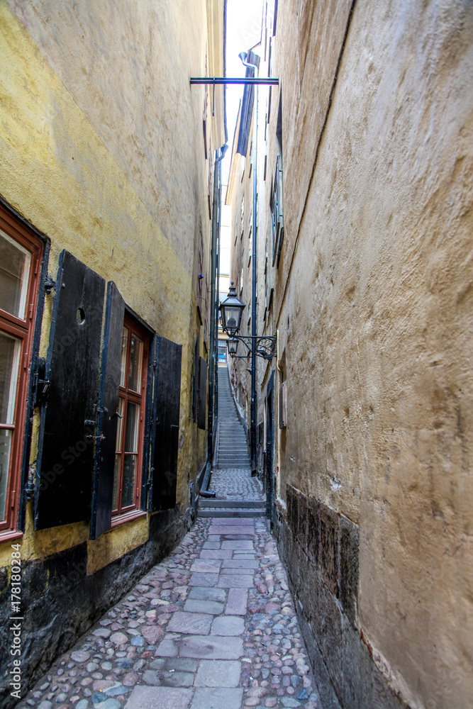 Narrow Street in Europe