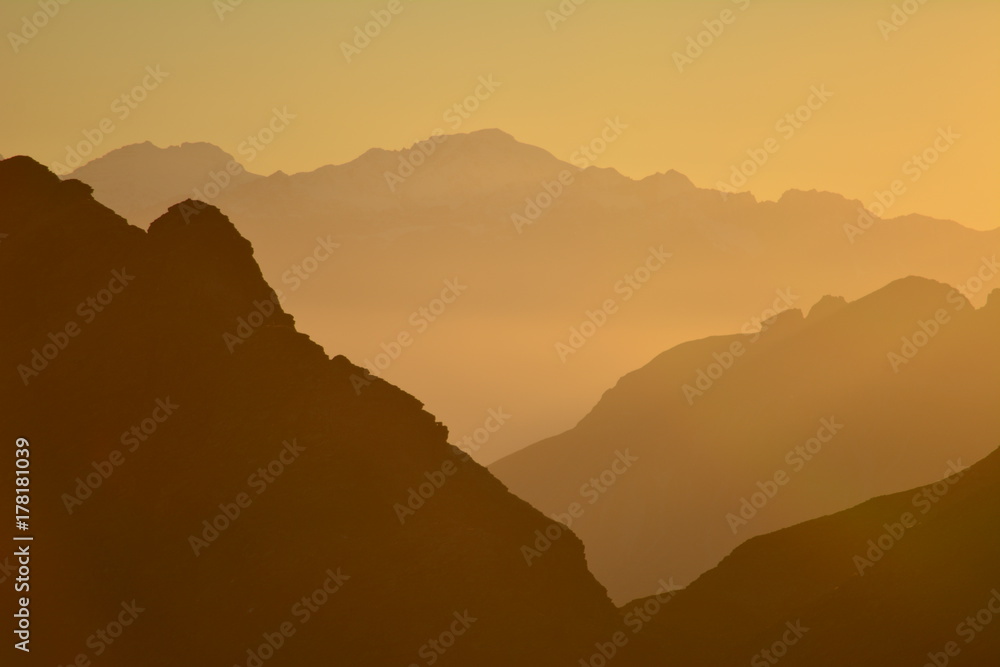 Südtiroler Berge im Abendlicht Südtiroler Berge im Abendlicht