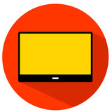 TV flat icon