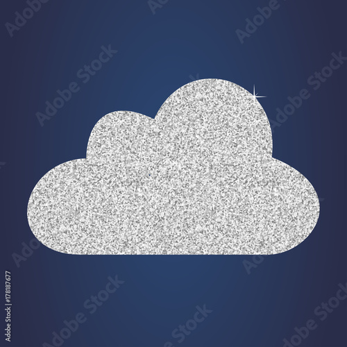Glitzer Wolke