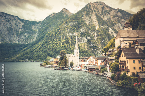 Hallstatt town as travel destination and tourist place