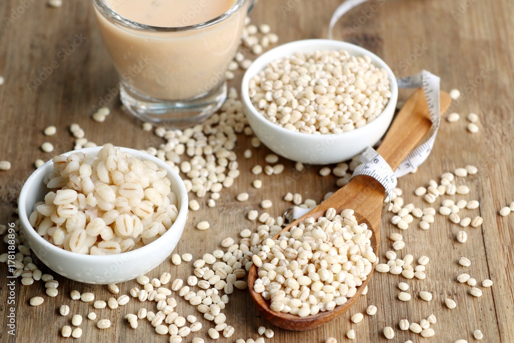 soymilk and barley seed soymilk and barley seed