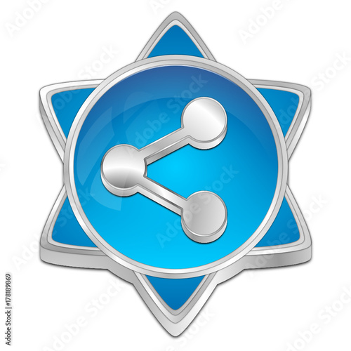 Share Button - 3D illustration