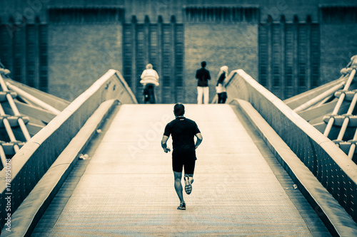 Canvas Print Uphill run