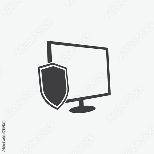 Computer Shield Protection Icon