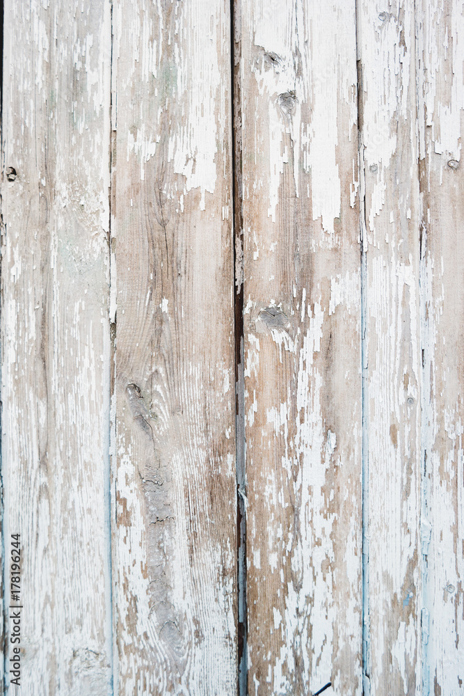 Wooden background of old fence with rusty nails. Shabby texture of white colored wooden boards. Wooden background of old fence with rusty nails. Shabby texture of white colored wooden boards.
