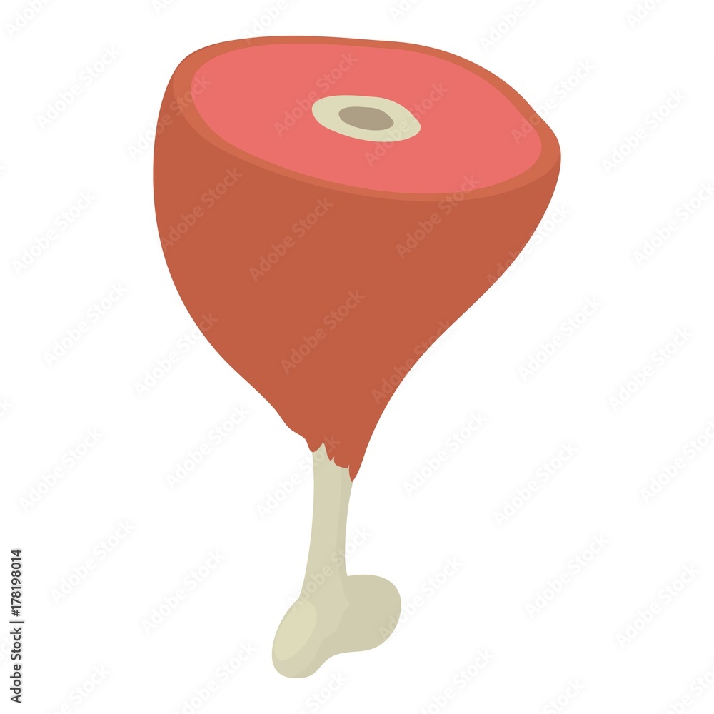 Meat icon, isometric style Meat icon, isometric style