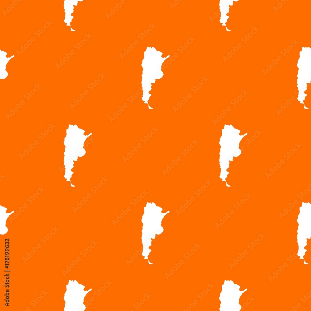 Map of Argentina pattern seamless