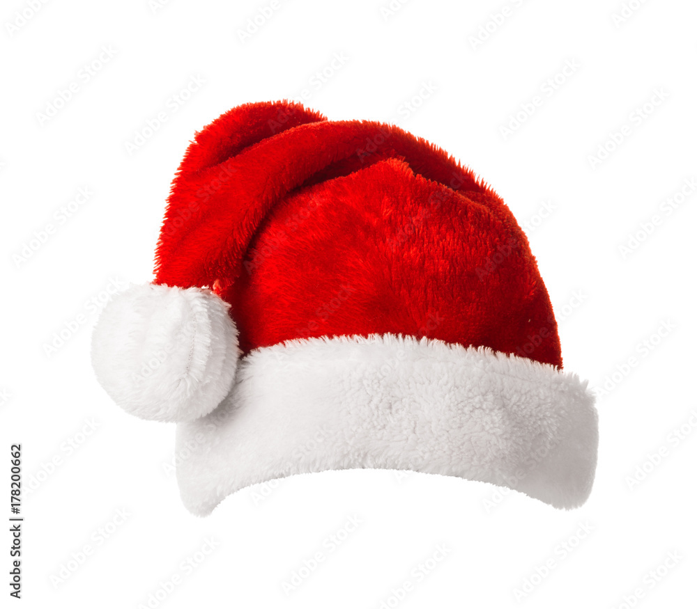 Santa Claus helper hat isolated on white background Santa Claus helper hat isolated on white background