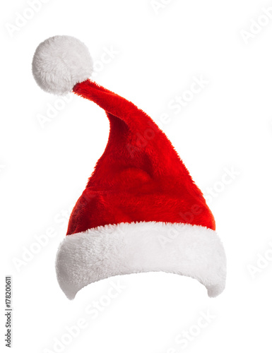 Santa Claus helper hat isolated on white background