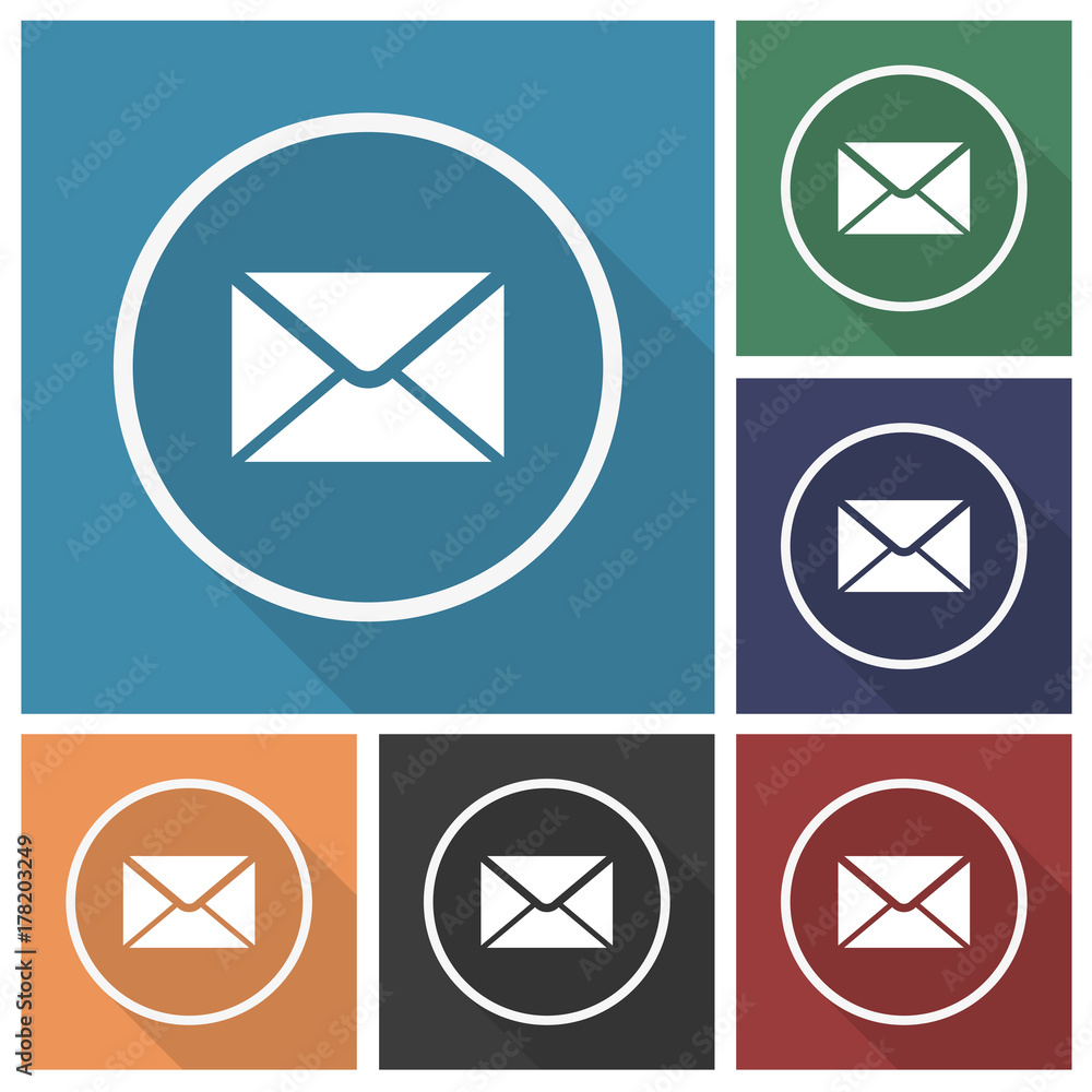 Button - Set - Schatten - Email Button - Set - Schatten - Email