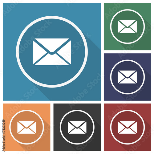 Button - Set - Schatten - Email