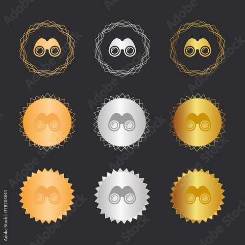 Fernglas - Bronze, Silber, Gold Medaillen