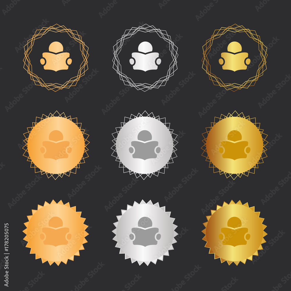 Leser - Bronze, Silber, Gold Medaillen Leser - Bronze, Silber, Gold Medaillen