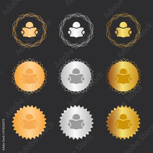 Leser - Bronze, Silber, Gold Medaillen