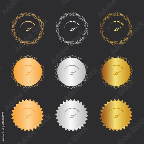 Tachometer - Bronze, Silber, Gold Medaillen