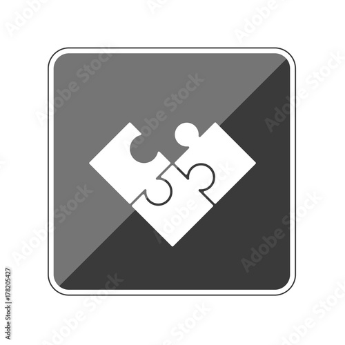 Puzzleteile - Reflektierender App Button