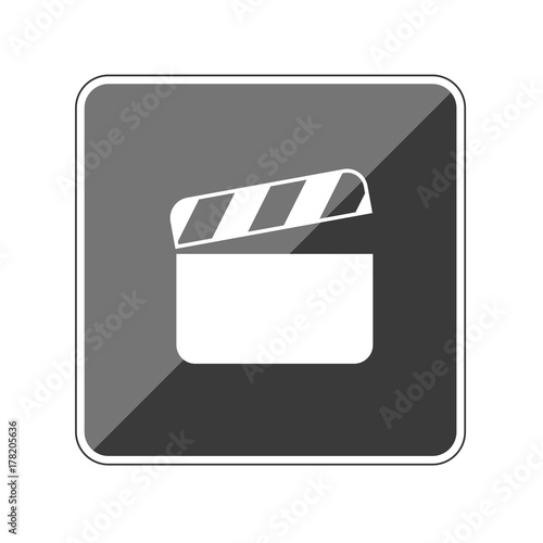 Filmklappe - Filmdreh - Reflektierender App Button