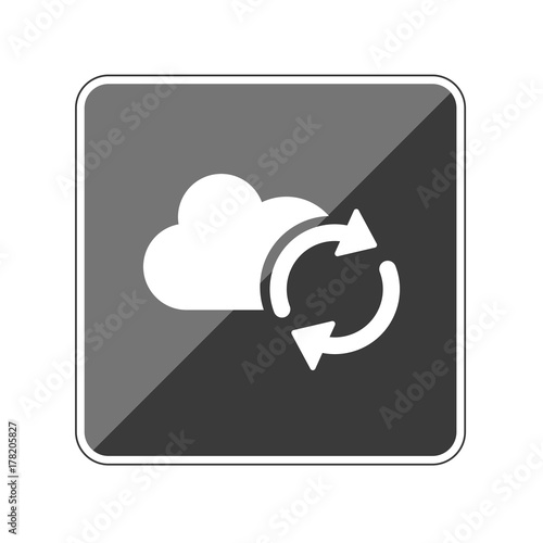 Wolke synchronisieren - Reflektierender App Button