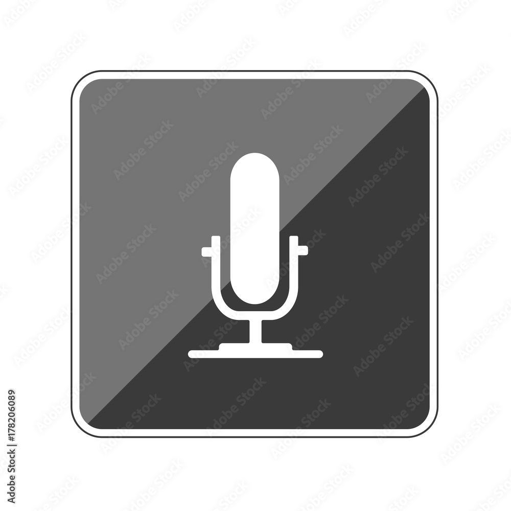 Mikrophon - Reflektierender App Button Mikrophon - Reflektierender App Button