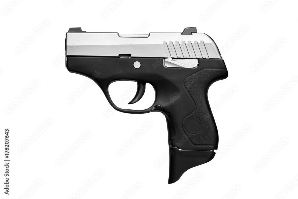 Pistol isolated on white