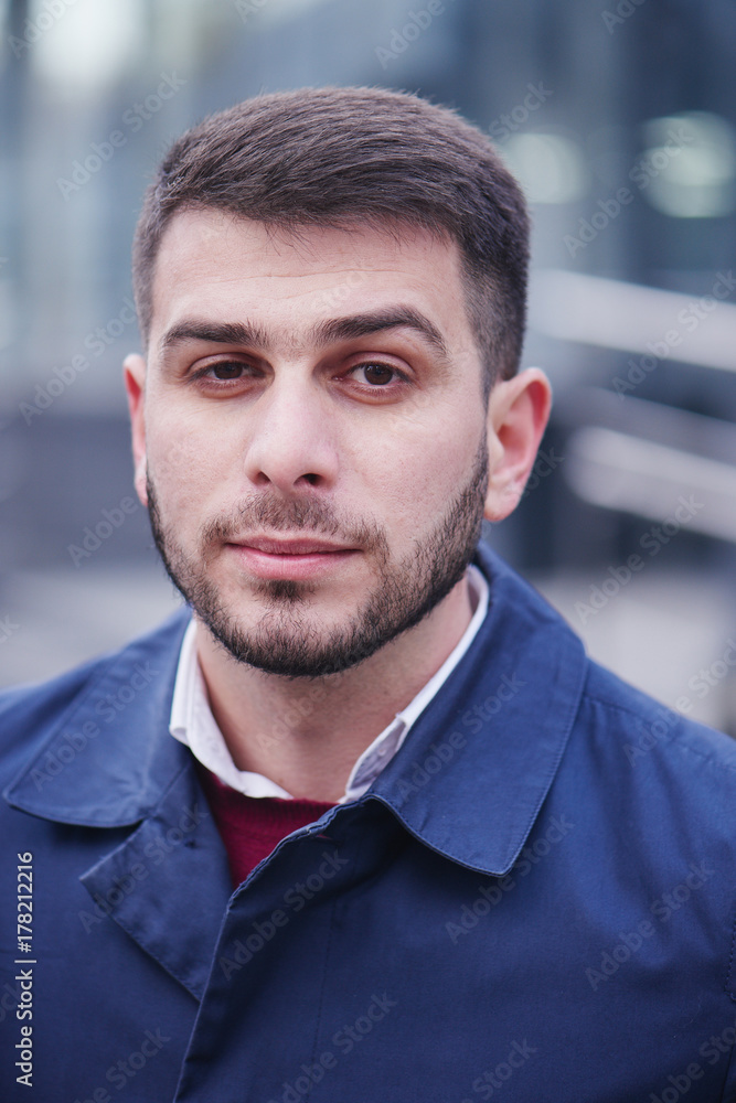 Portrait of successful businessman on the street Portrait of successful businessman on the street