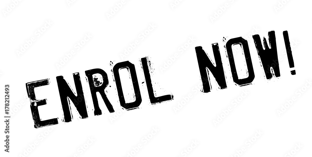 Enrol Now rubber stamp. Grunge design with dust scratches. Effects can be easily removed for a clean, crisp look. Color is easily changed. Enrol Now rubber stamp. Grunge design with dust scratches. Effects can be easily removed for a clean, crisp look. Color is easily changed.