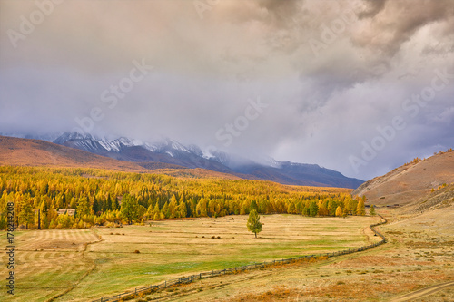 The mountain autumn landscape © xfasss88