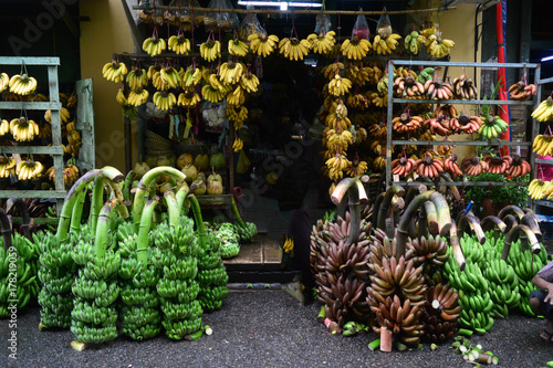 Bananengeschäft in Yangon