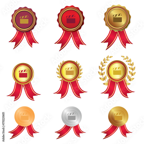 Klappe - Kollektion mit Medaillen - Auszeichnungen