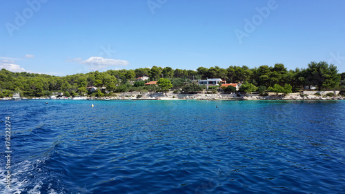 natural coast on trogir island in croatia