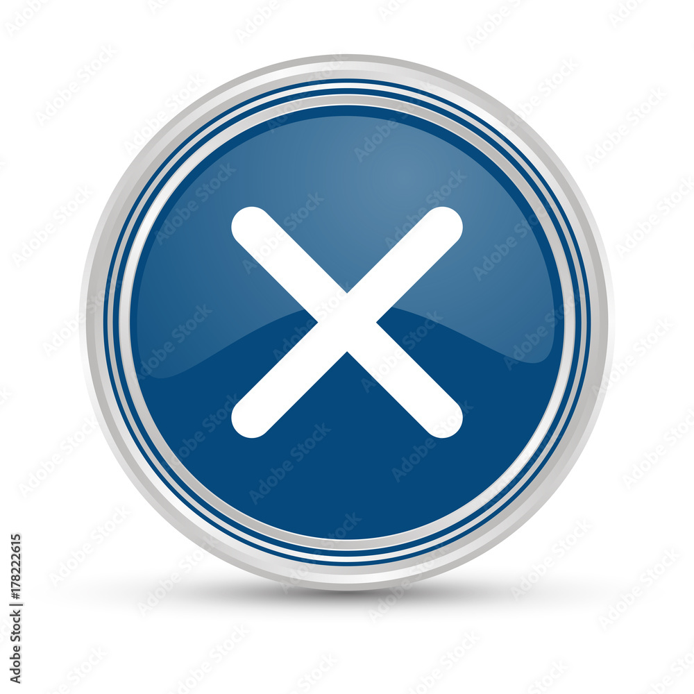 Blauer Button - Kreuz Blauer Button - Kreuz