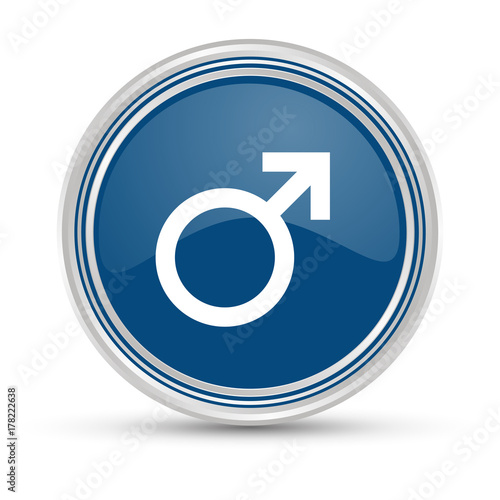 Blauer Button - Mann