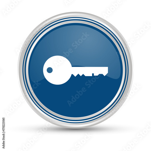 Blauer Button - Schlüssel
