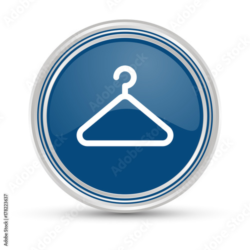Blauer Button - Kleiderbügel