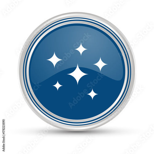 Blauer Button - Glanz