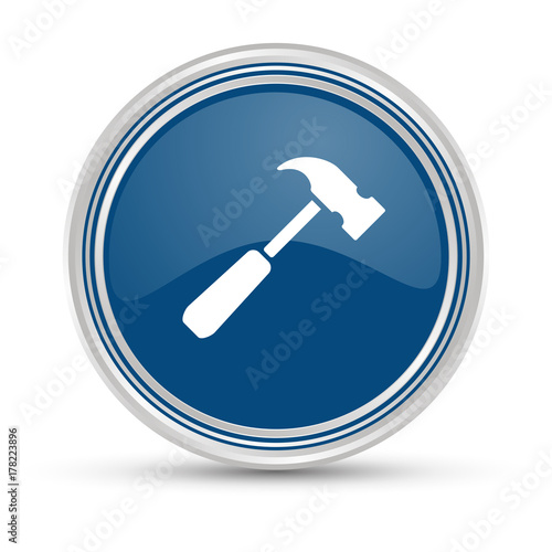 Blauer Button - Hammer