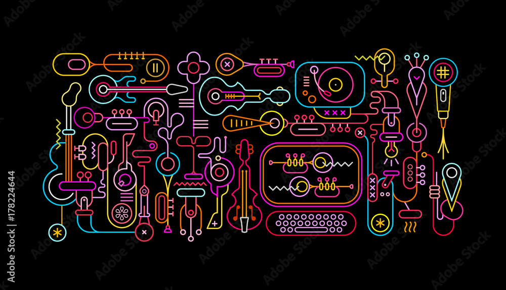 Fototapeta premium Music Shop