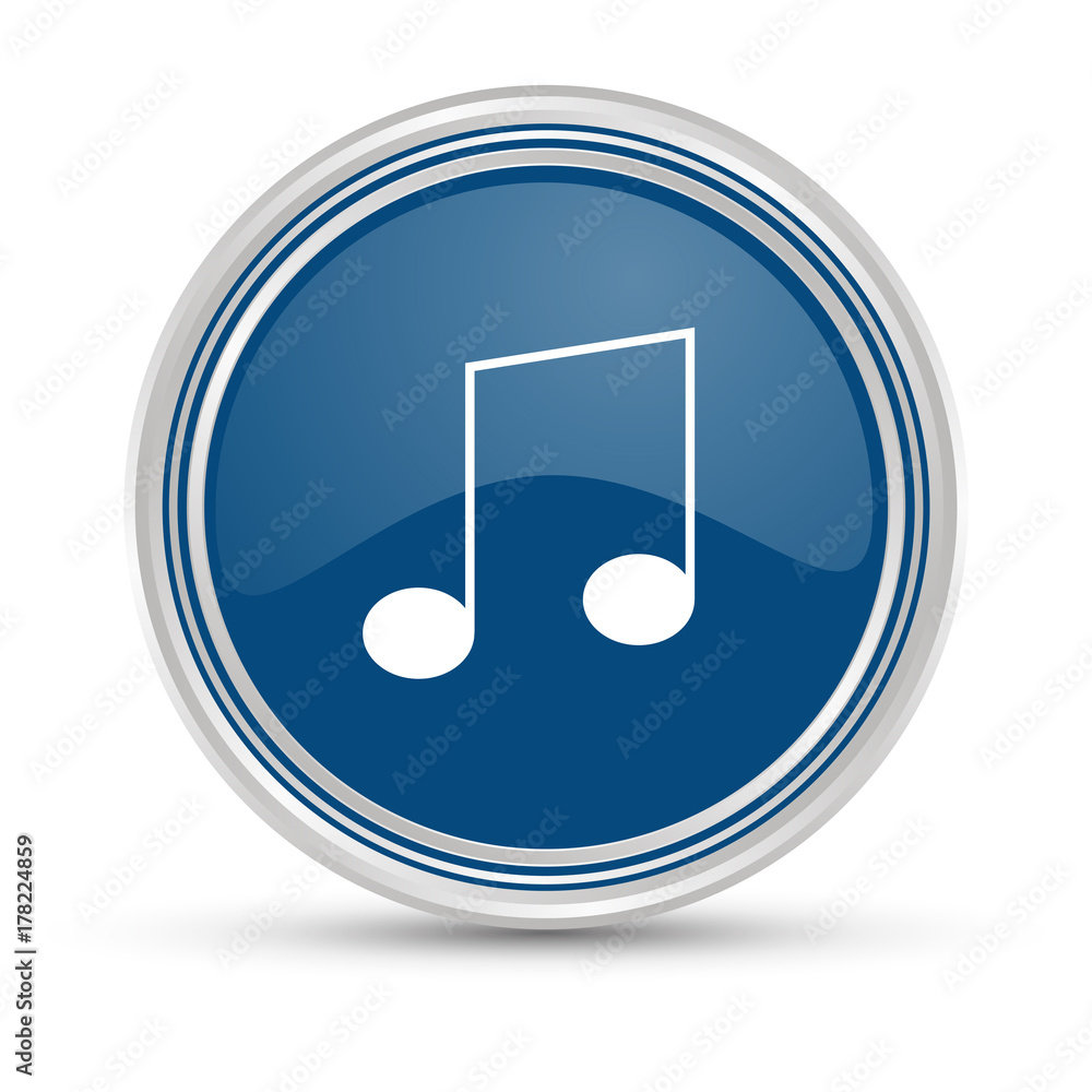 Blauer Button - Achtelnote Blauer Button - Achtelnote