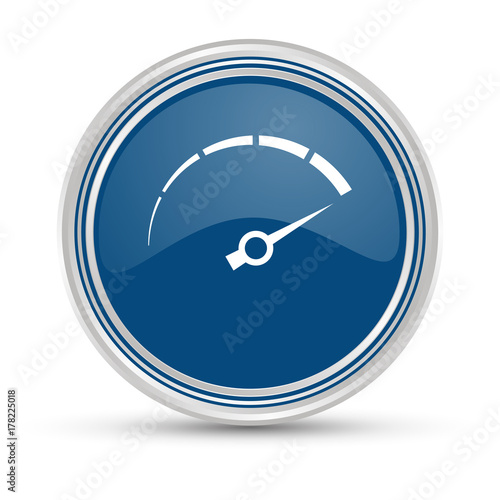 Blauer Button - Tacho
