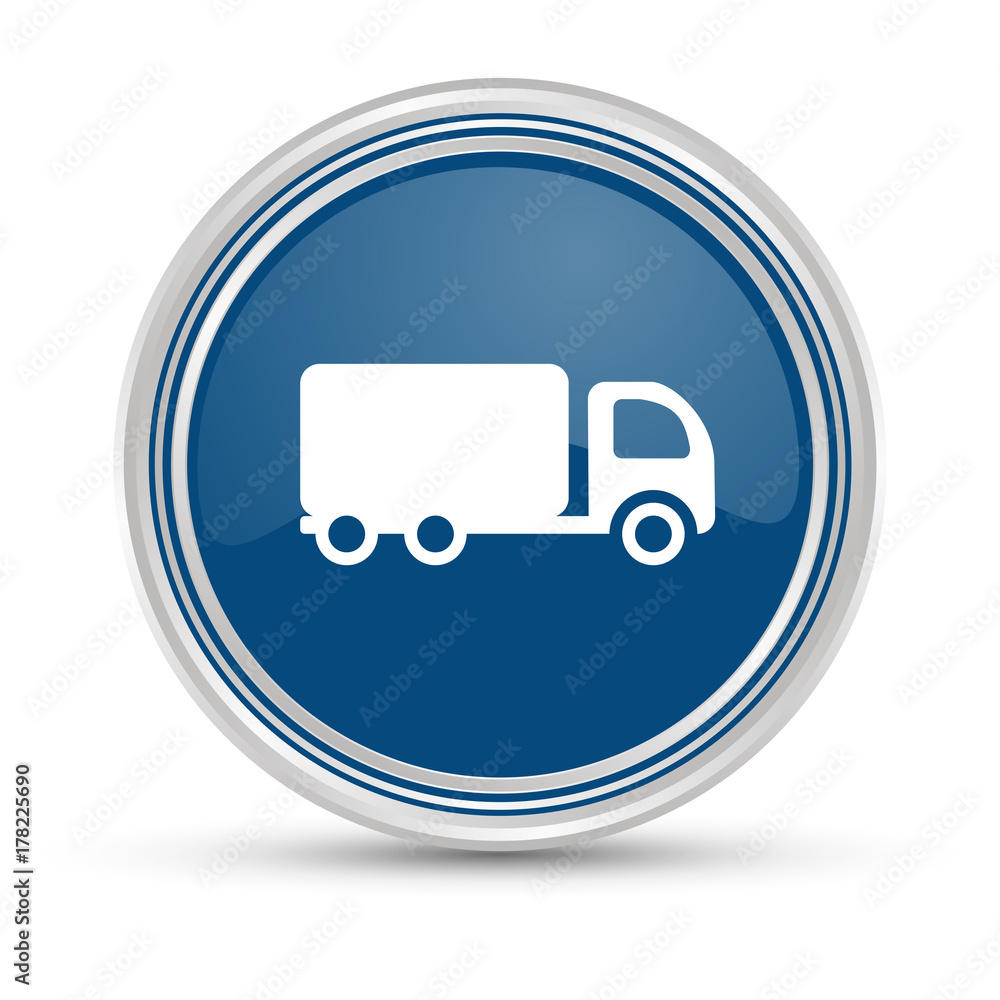 Blauer Button - Lieferwagen Blauer Button - Lieferwagen