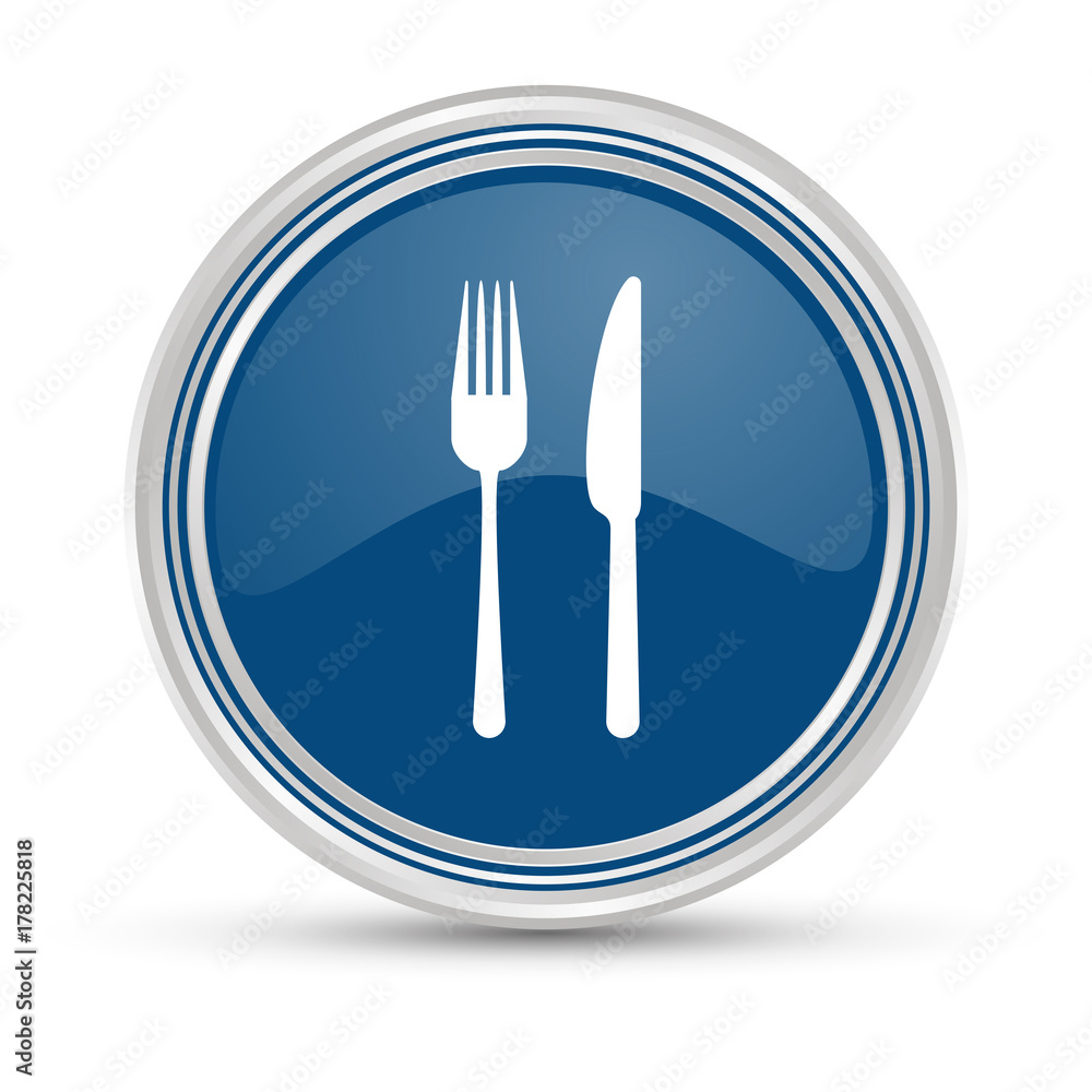 Blauer Button - Besteck Blauer Button - Besteck