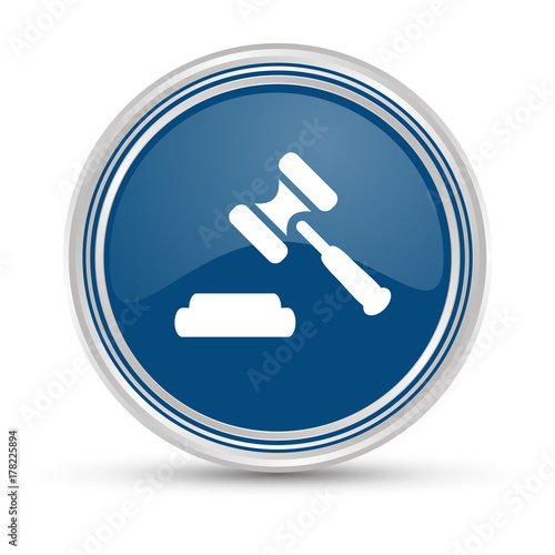 Blauer Button - Anwalt