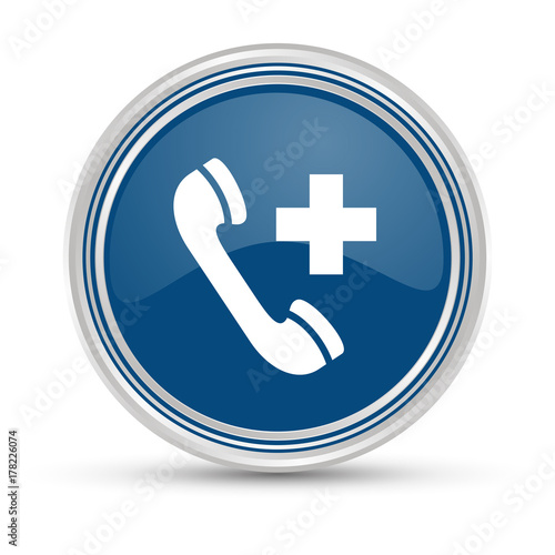 Blauer Button - Notruf