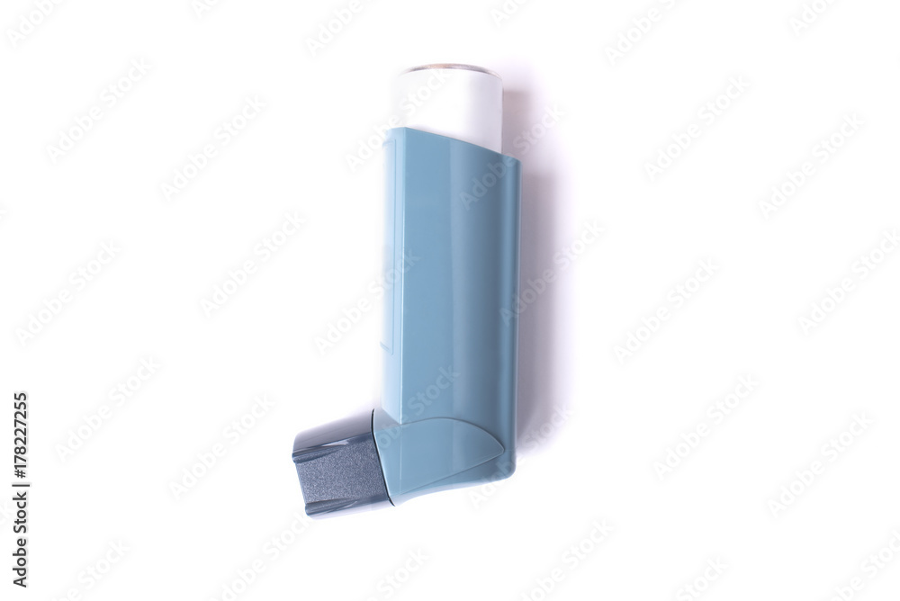 Asthma inhaler isolated on white background Asthma inhaler isolated on white background