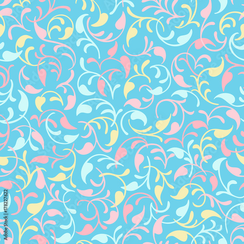 Seamless pattern background. Blue  yellow and pink