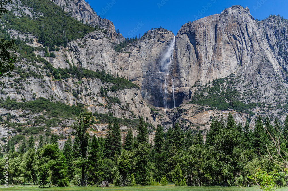 The Merced River and Upper Yosemite Falls