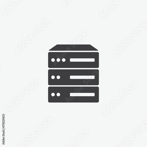 Server Data Web Hosting Icon