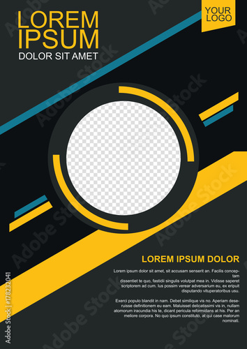 Brochure design, abstract binder design