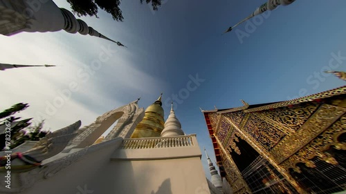 thailand temple timelapse shoot with wide lens photo